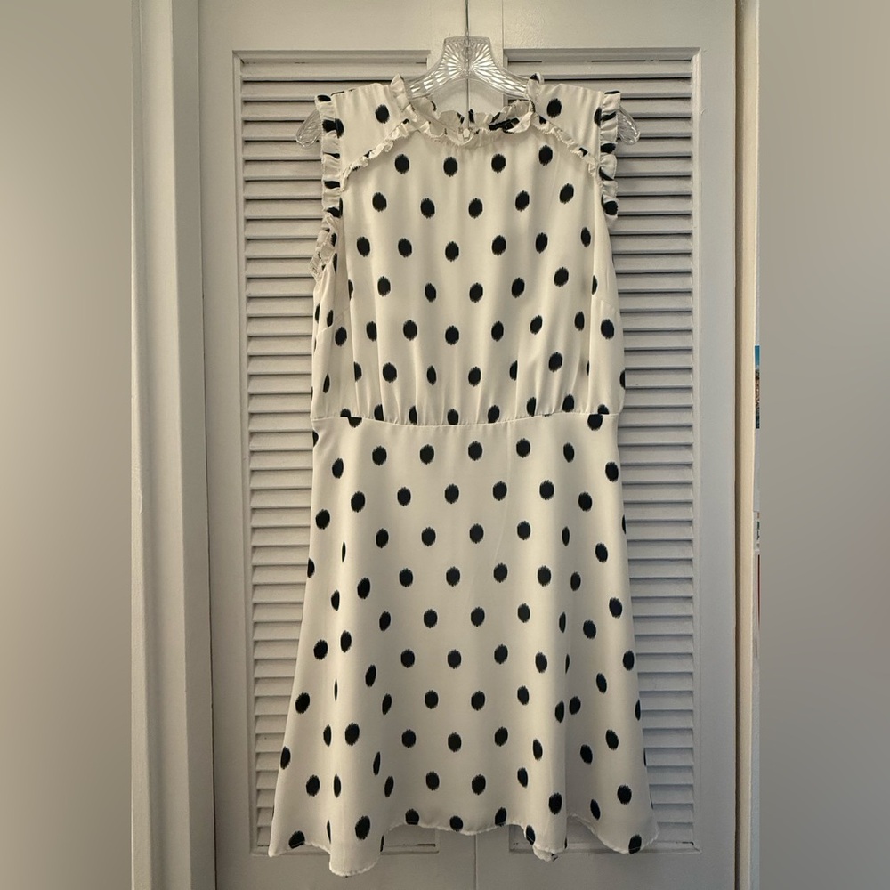 Ann Taylor Polka Dot Sleeveless Dress